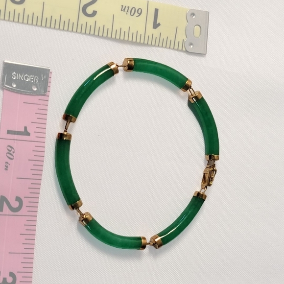 Fu Fuku Fortune Jade braclet - Picture 2 of 5